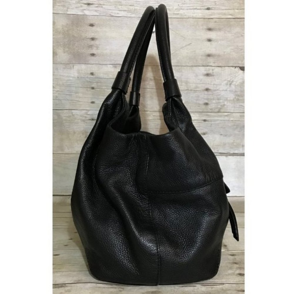 Vintage Kate Spade Tote Bag Grant Park Black Leather Shoulder Bag Satchel Purse - Picture 4 of 7